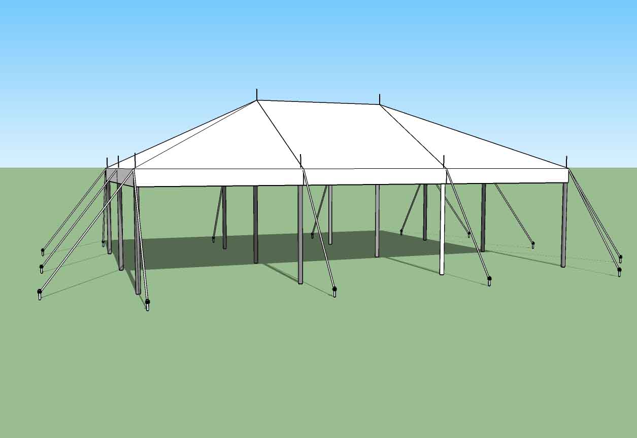 20 x 30 party tent top